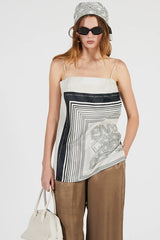 Scarf Print Cami Tunic