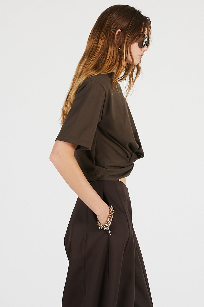 Twisted Cropped T-Shirt - PRE ORDER