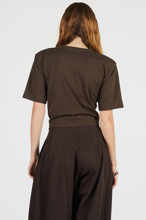 Twisted Cropped T-Shirt - PRE ORDER