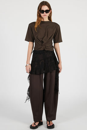 Twisted Cropped T-Shirt - PRE ORDER