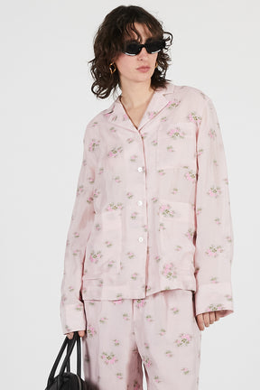 Flower Jacquard Lounge Shirt