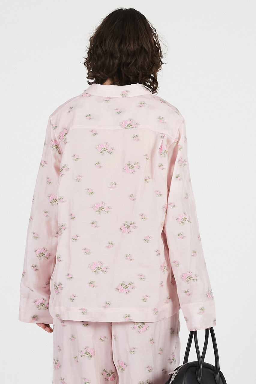 Flower Jacquard Lounge Shirt