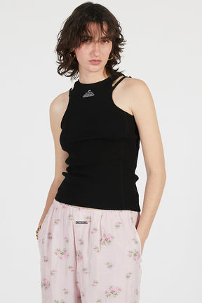 Front Logo Rib Tank Top