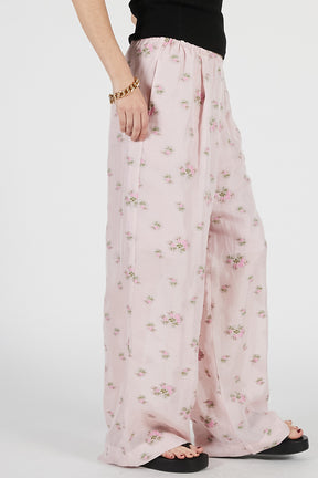 Flower Jacquard Lounge Pants - PRE ORDER