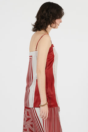 Scarf Print Cami Tunic - 26SUMMER