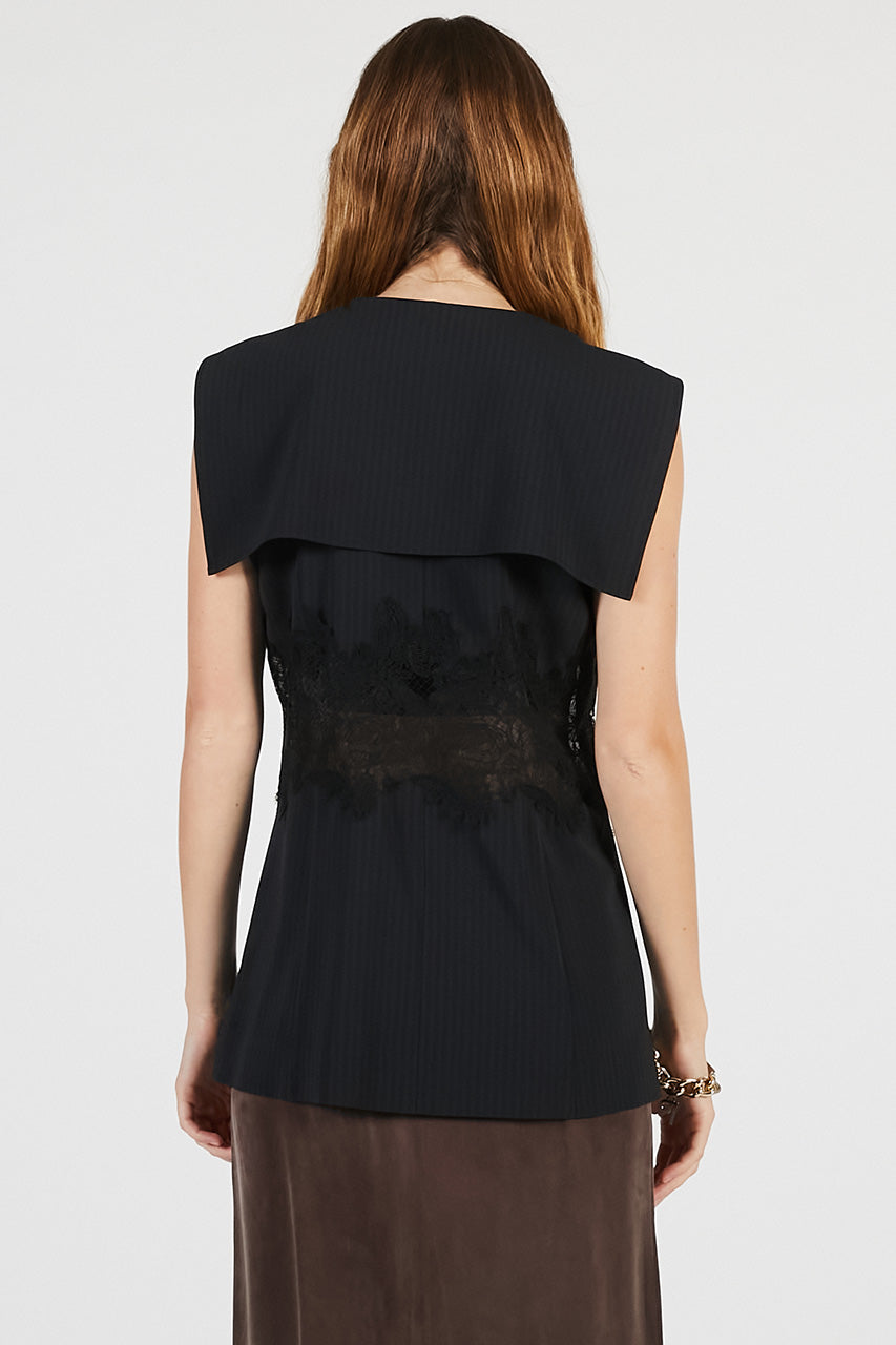 Lace Combo Sailor Gilet - 26SUMMER