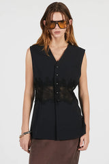Lace Combo Sailor Gilet