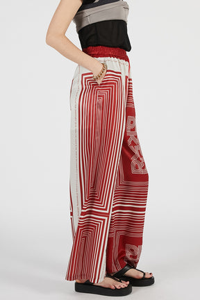 Scarf Print Pants - PRE ORDER