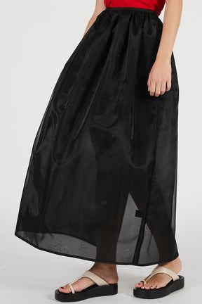 Hard Mesh Maxi Skirt - 26SUMMER