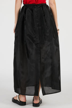 Hard Mesh Maxi Skirt - 26SUMMER
