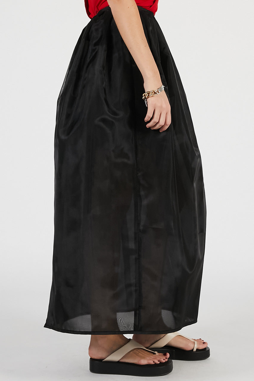 Hard Mesh Maxi Skirt - 26SUMMER