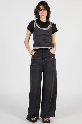 Tencel Denim Wide Pants