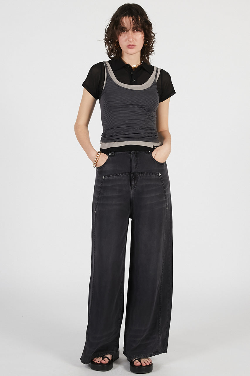 Tencel Denim Wide Pants