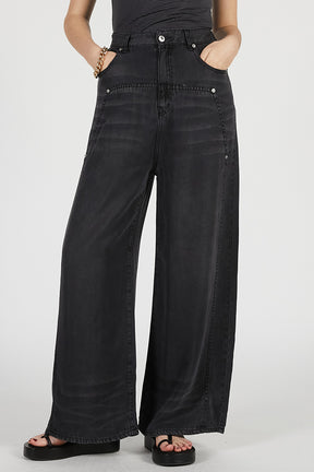 Tencel Denim Wide Pants