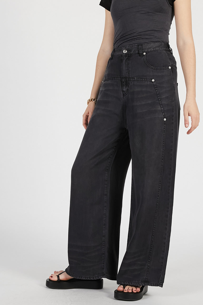 Tencel Denim Wide Pants