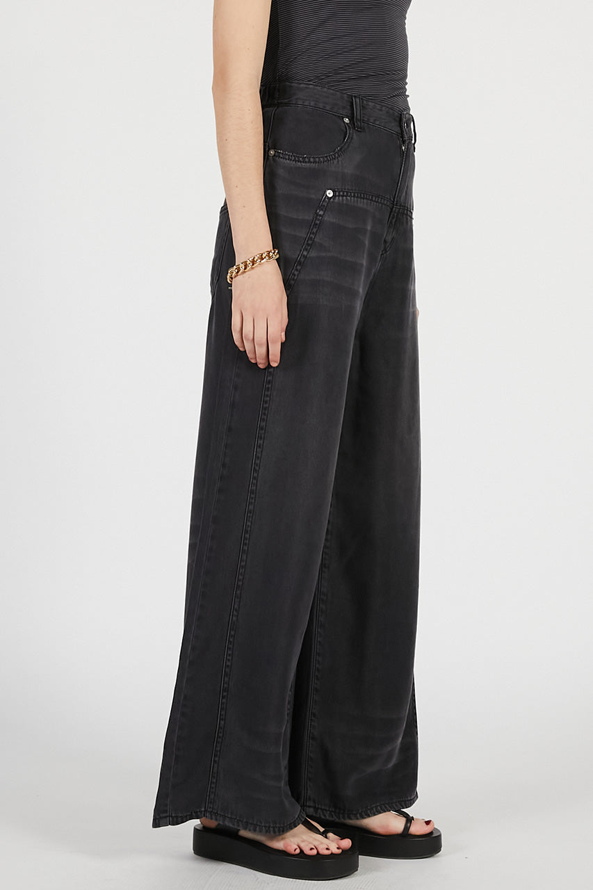 Tencel Denim Wide Pants