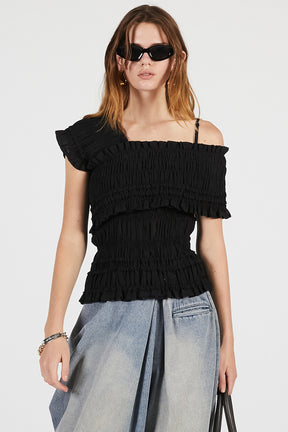 Crepe Shirring Top - 26SUMMER