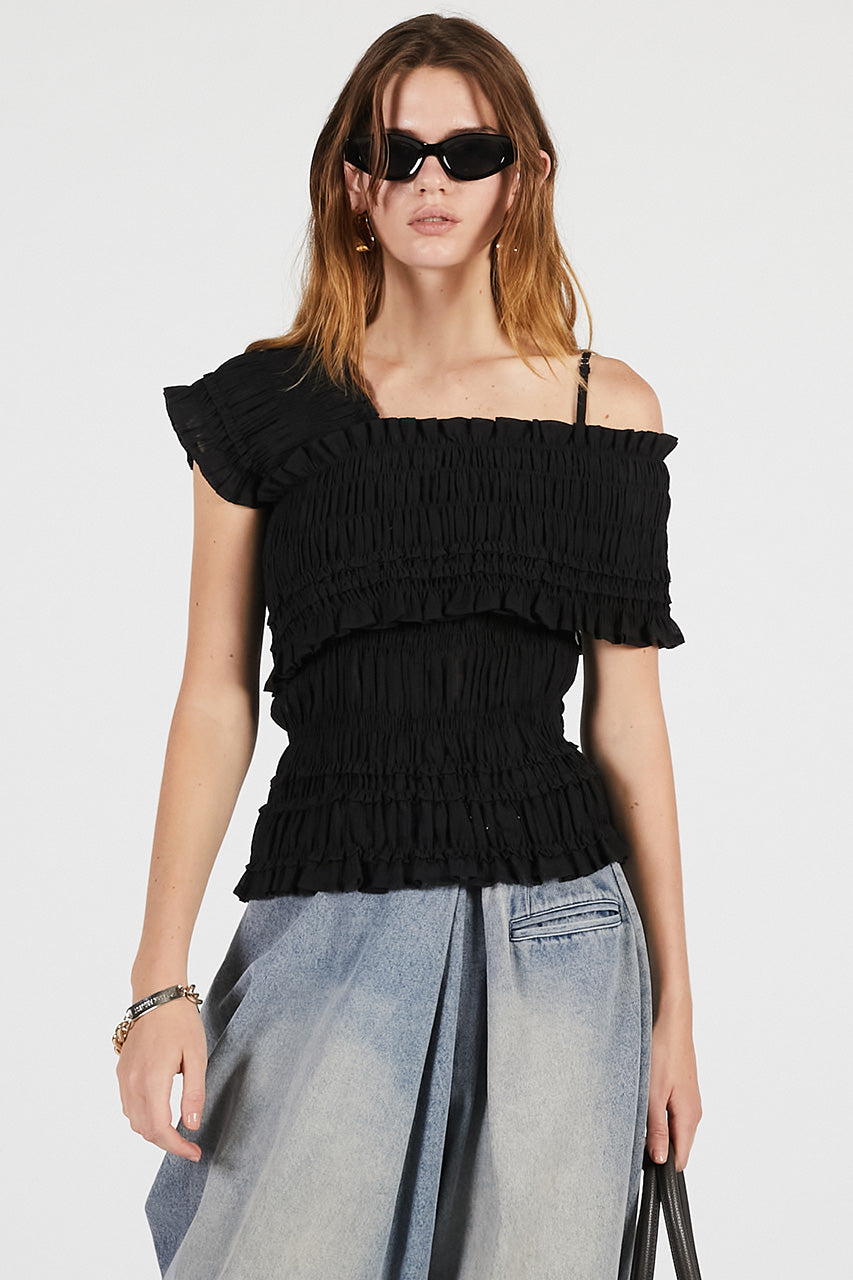 Crepe Shirring Top - 26SUMMER