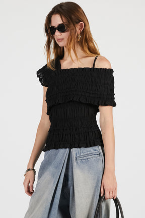 Crepe Shirring Top - 26SUMMER