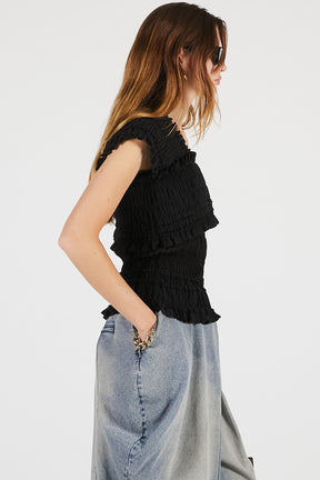 Crepe Shirring Top - 26SUMMER