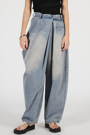 Asymmetrical Drape Pants - PRE ORDER