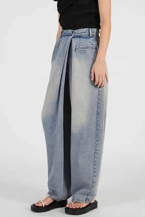 Asymmetrical Drape Pants - PRE ORDER