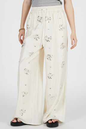 Embroidered Easy Pants - PRE ORDER