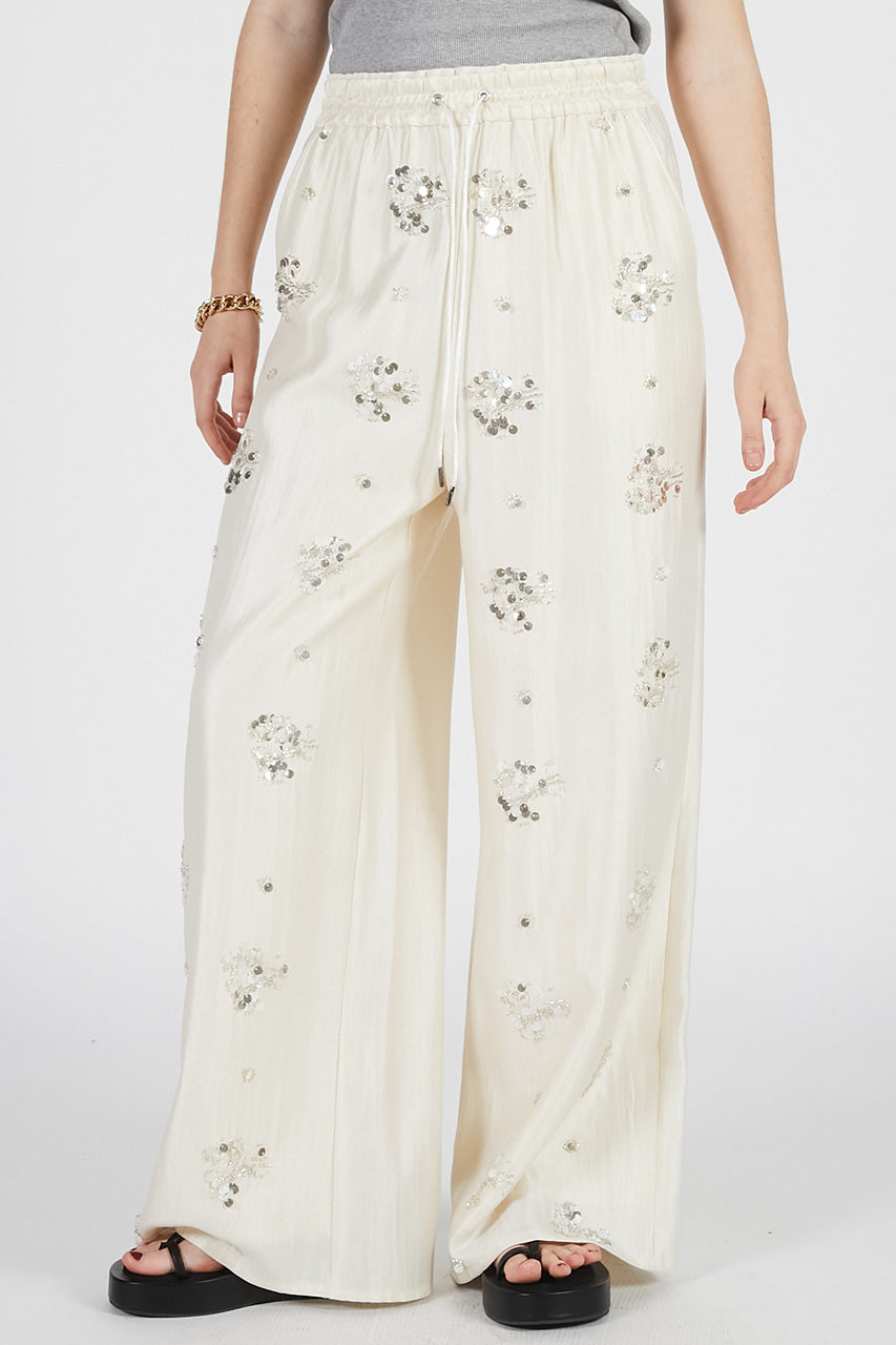 Embroidered Easy Pants - PRE ORDER