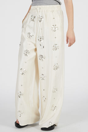 Embroidered Easy Pants - PRE ORDER