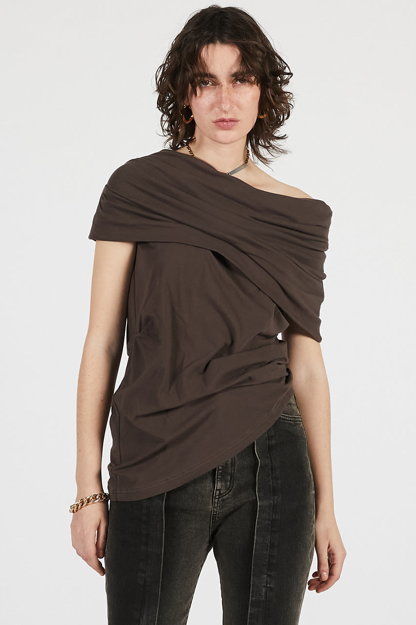 Asymmetrical Drape Top - 26SUMMER