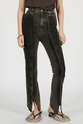 Stretch Zip Denim Pants - PRE ORDER