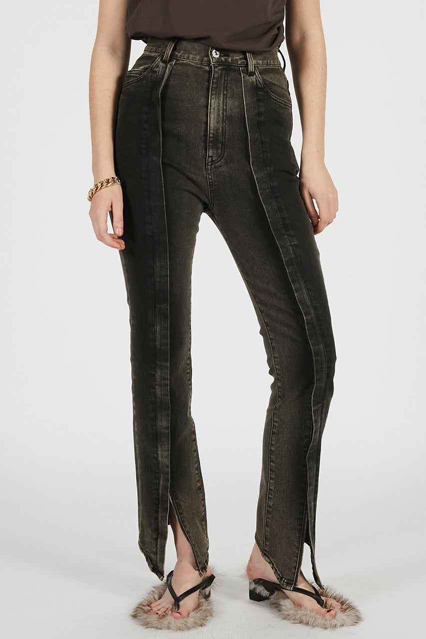 Stretch Zip Denim Pants - PRE ORDER