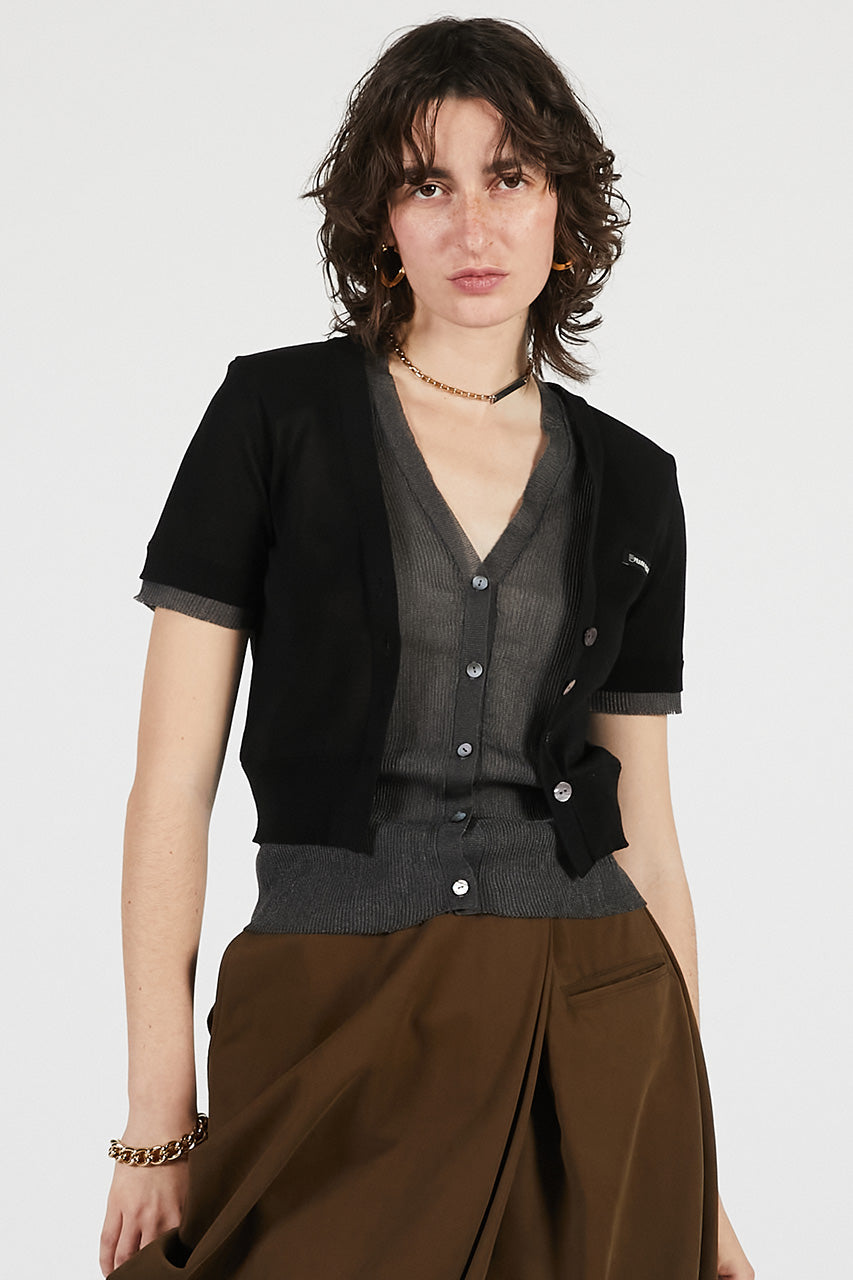 Double Front Knit Cardigan - 26SUMMER