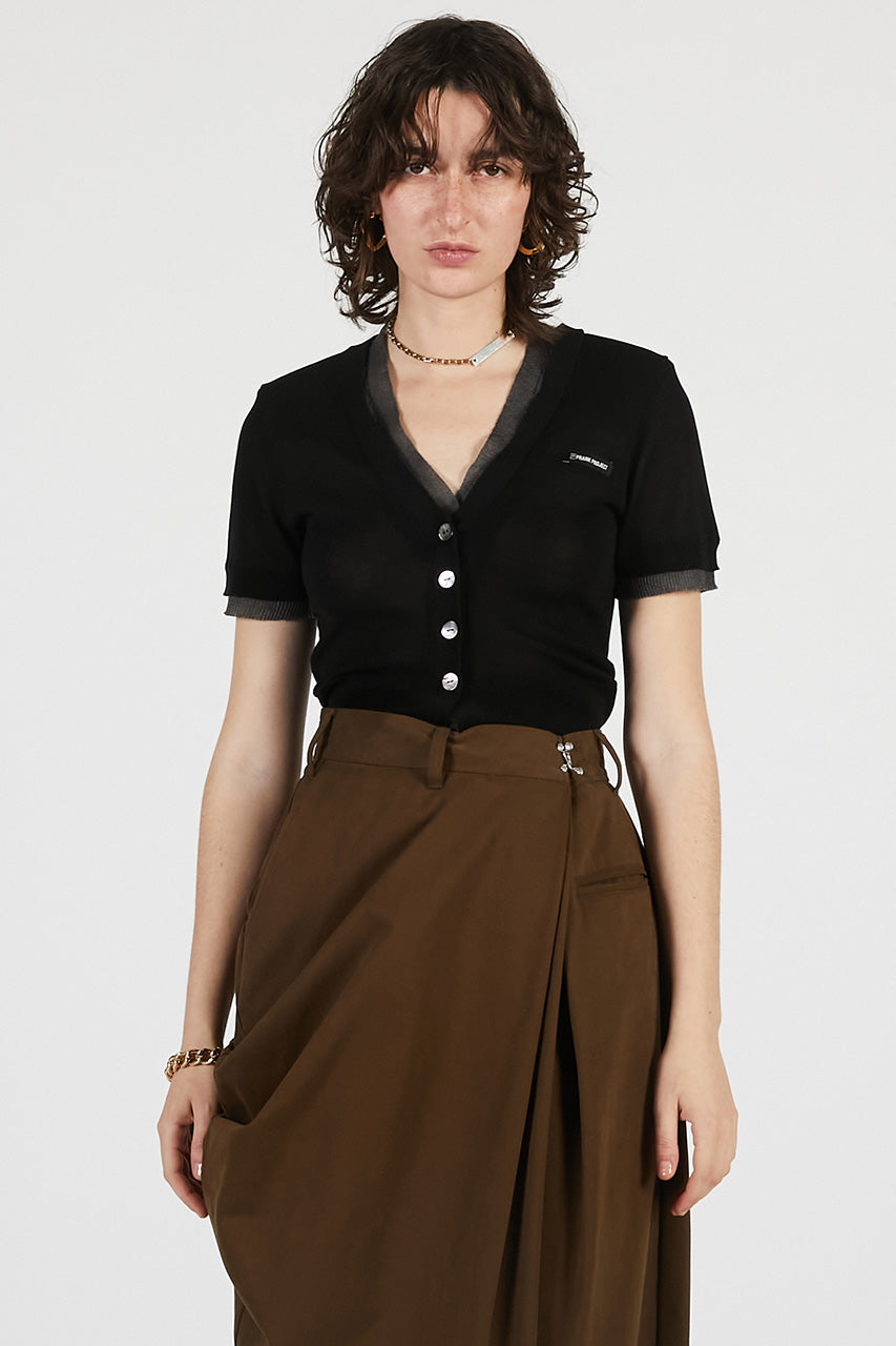 Double Front Knit Cardigan - 26SUMMER