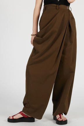 Asymmetrical Drape Pants - PRE ORDER