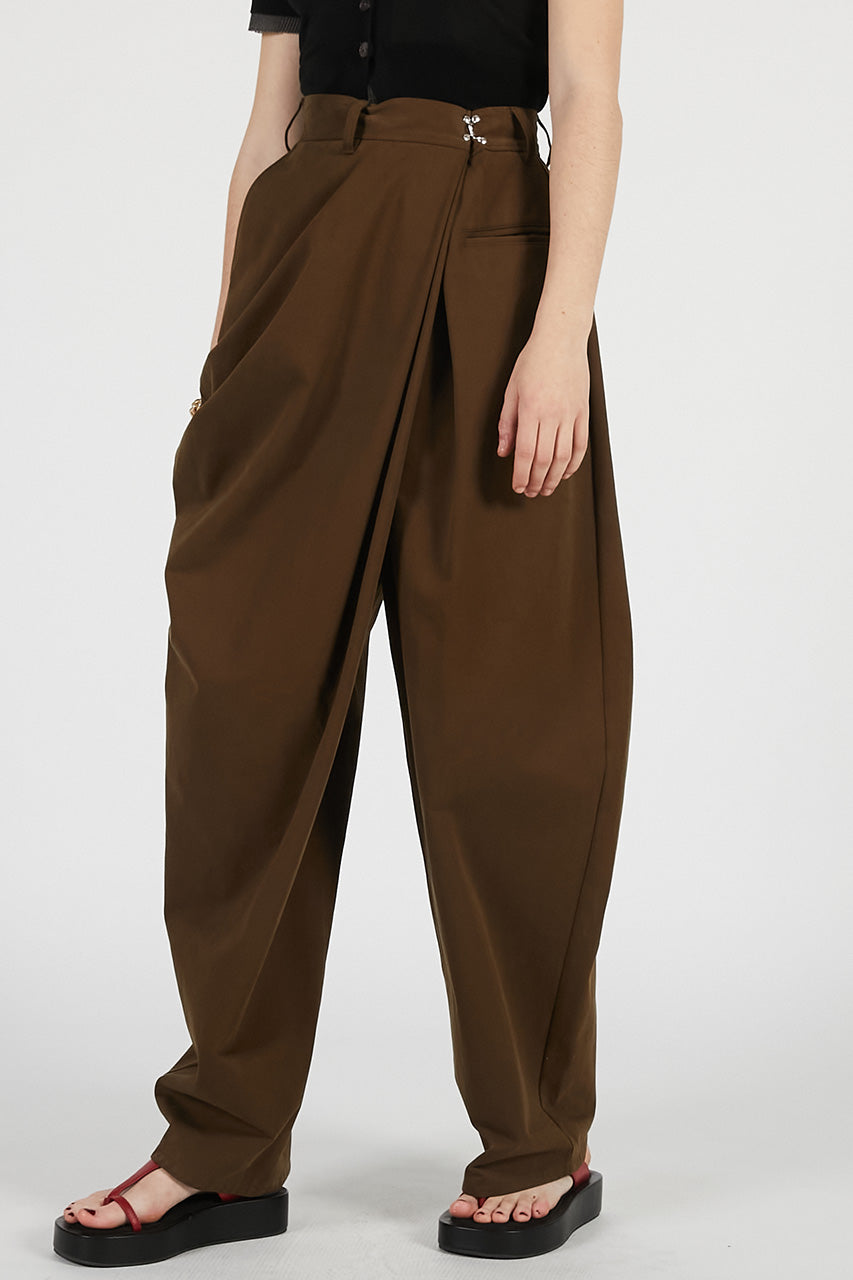 Asymmetrical Drape Pants - PRE ORDER