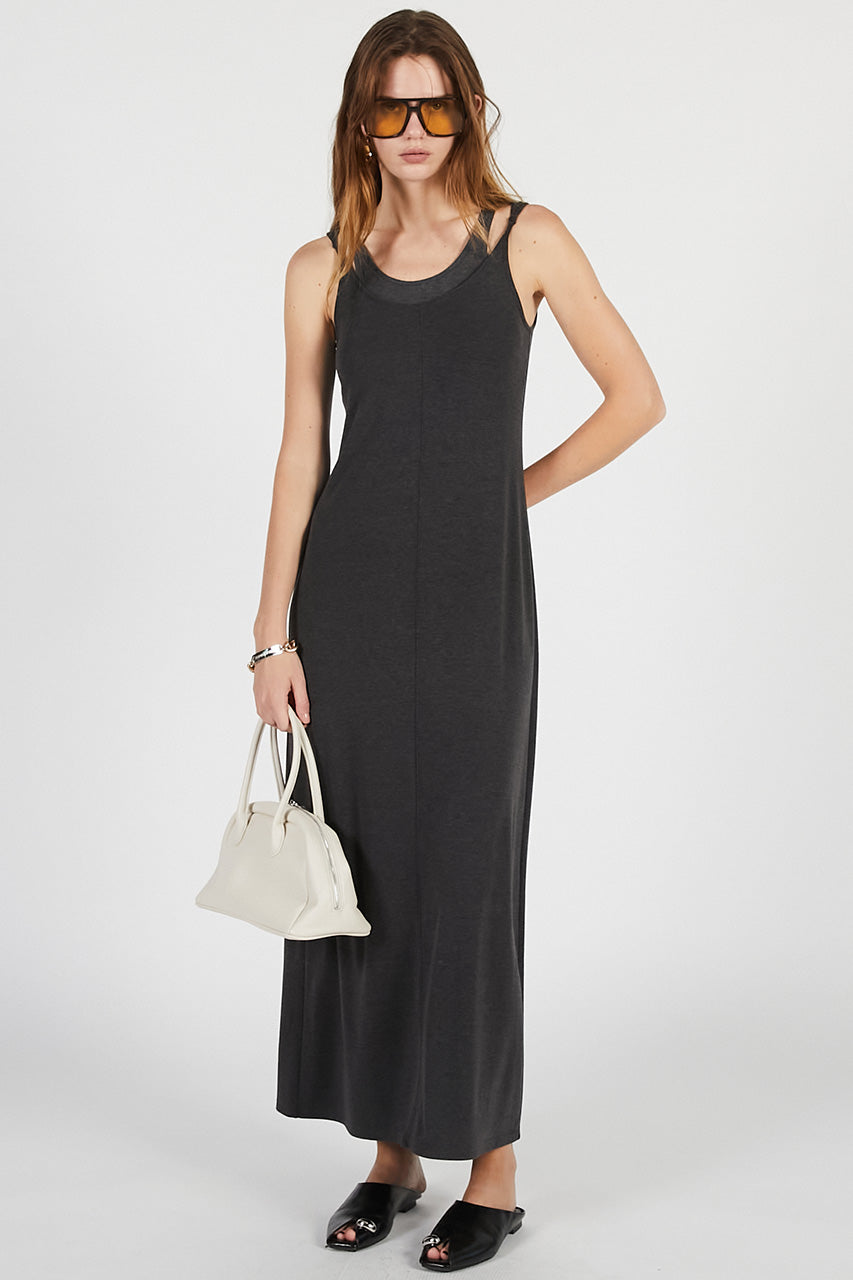 Double Neck Cup-In Cami Dress - 26SUMMER