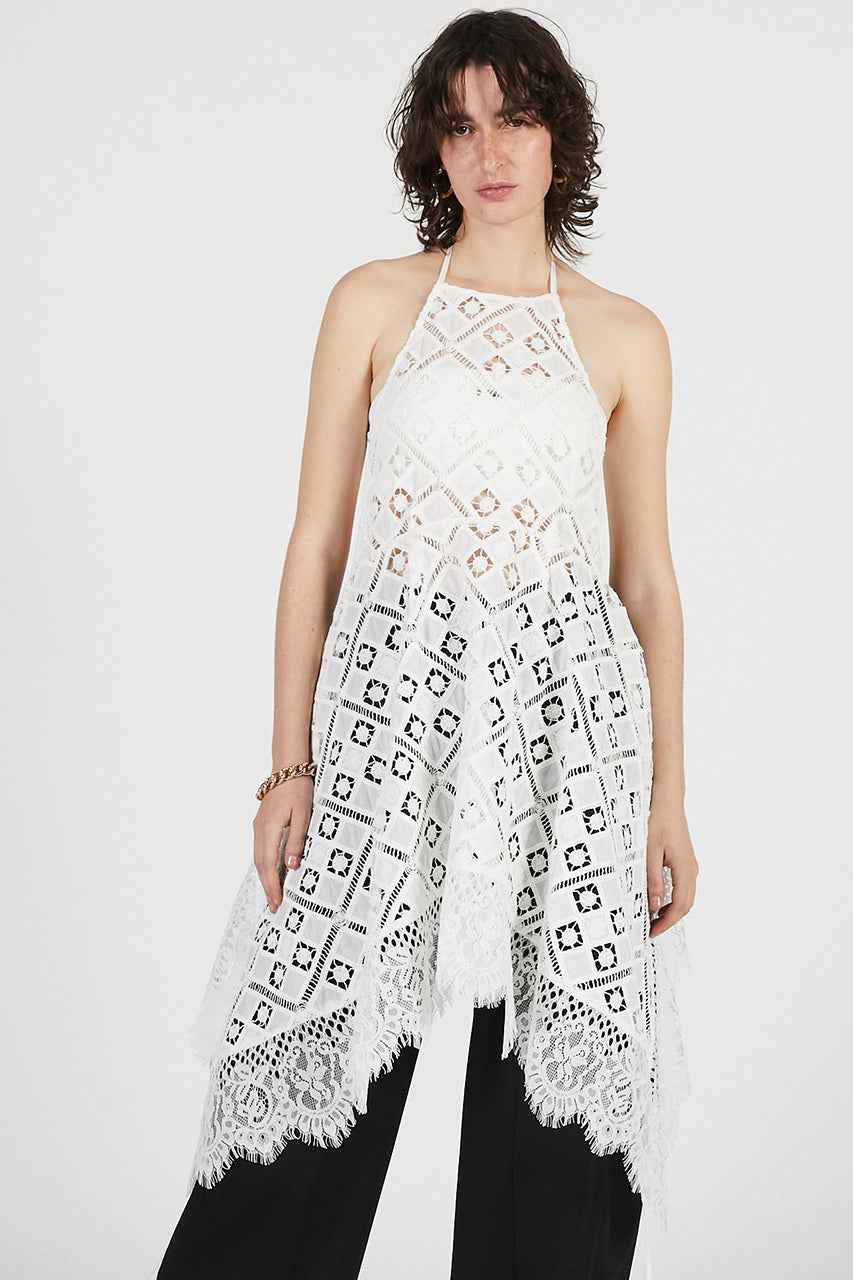 Embroidered Apron Dress - 26SUMMER