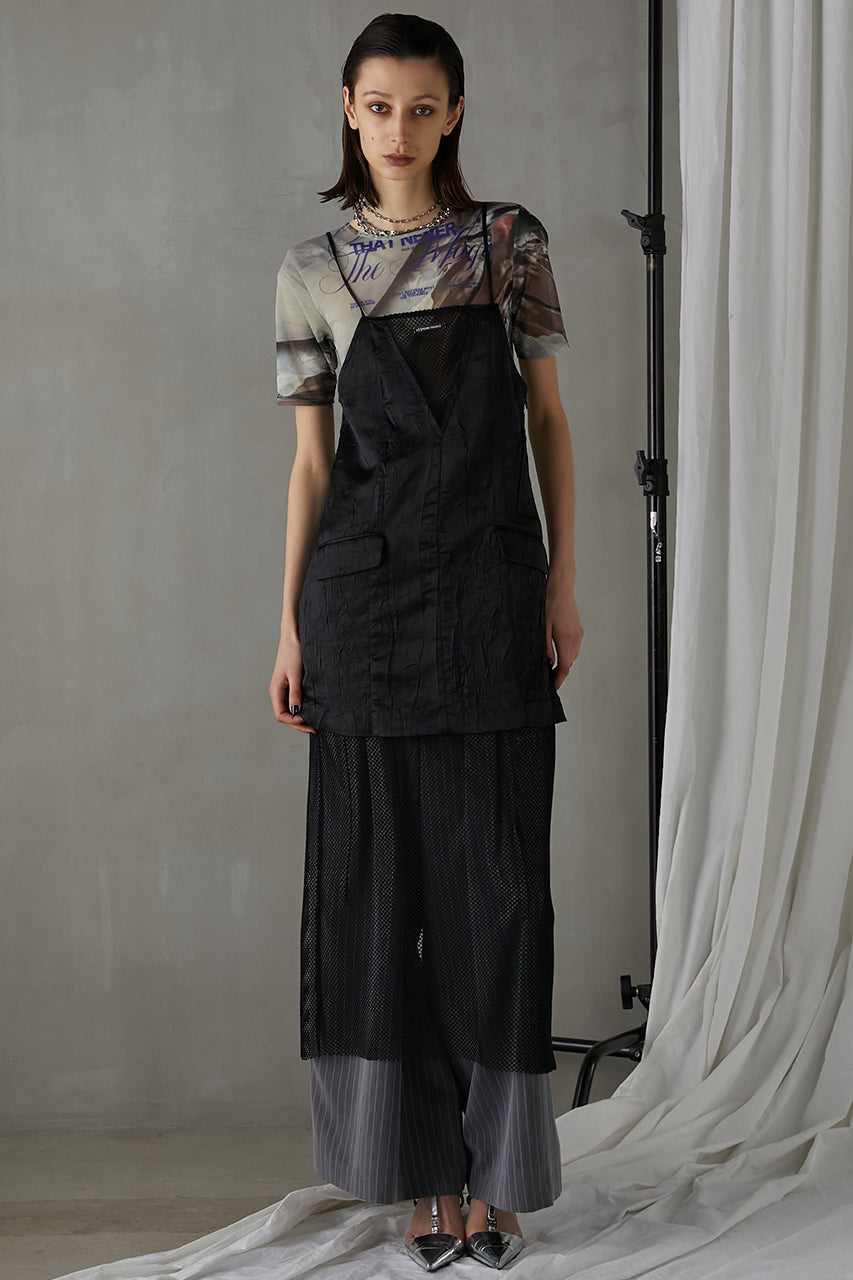 Mesh Combi Cami Dress