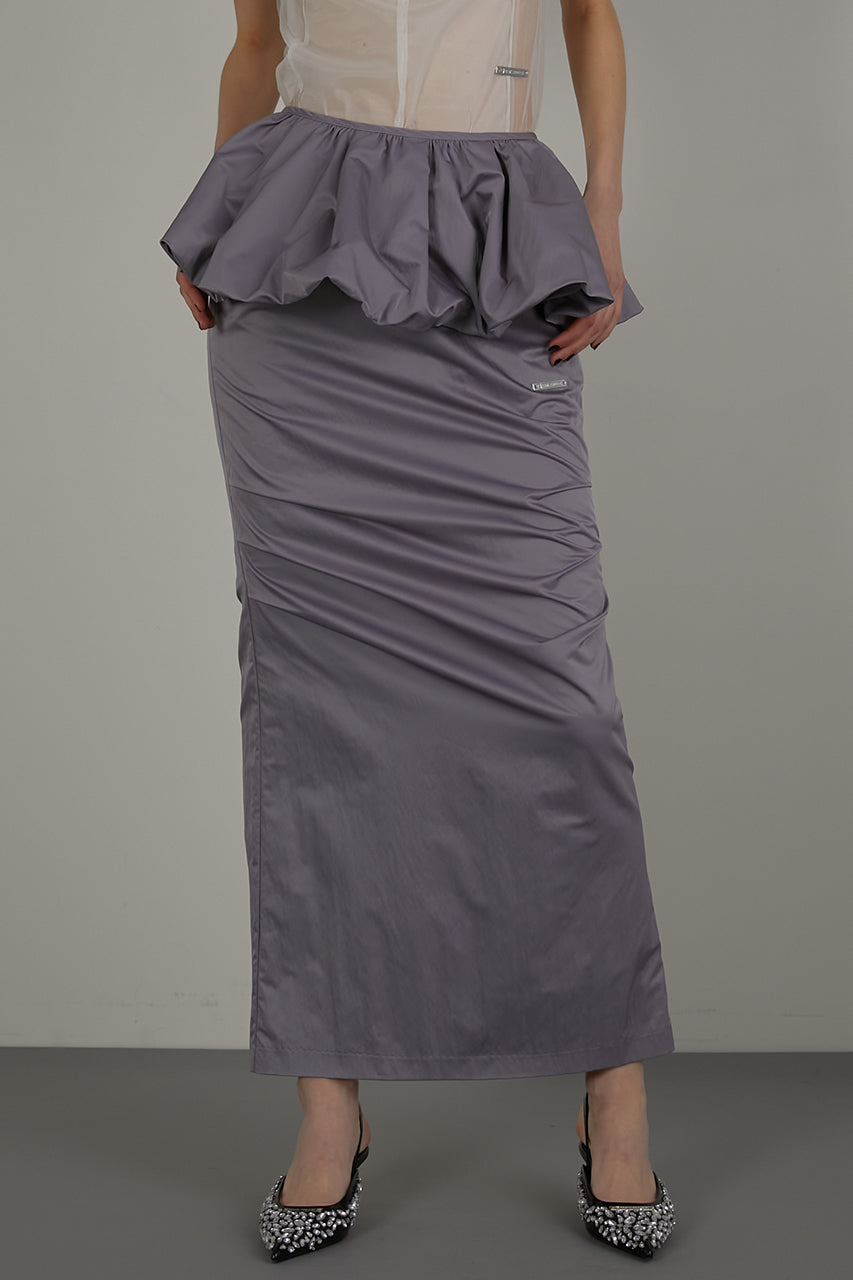[24SUMMER PRE ORDER] Peplum Maxi Skirt