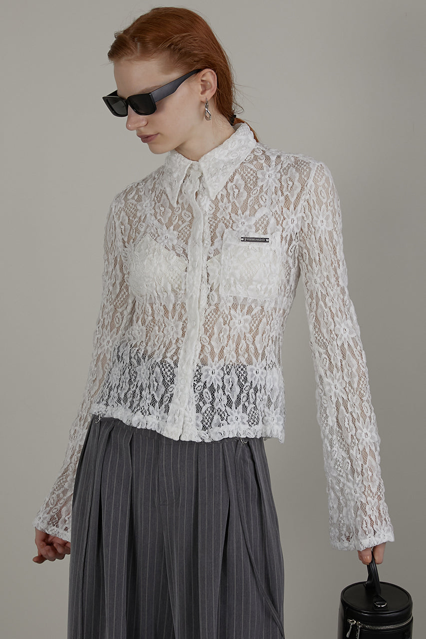 [24SUMMER PRE ORDER]Lace Shirt