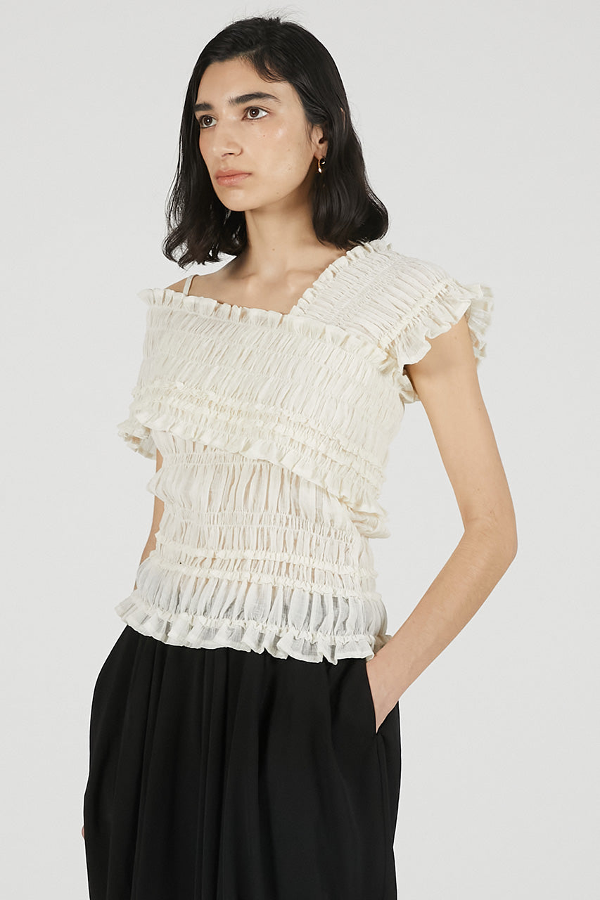 Crepe Shirring Top - 26SUMMER