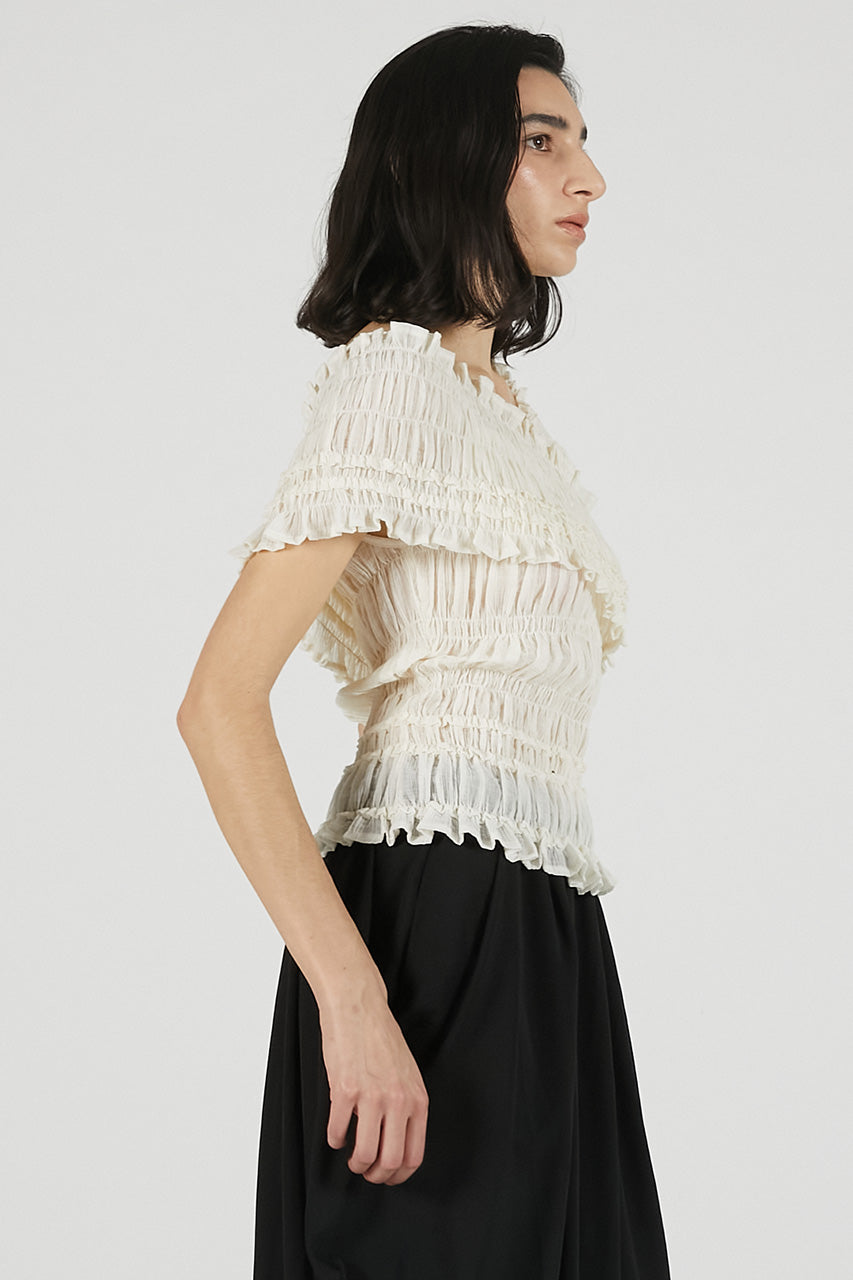 Crepe Shirring Top - 26SUMMER