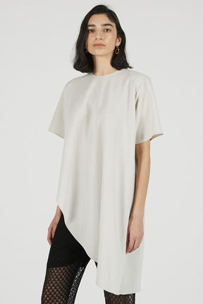 Shoulder Pad Asymmetrical Cape T-Shirt