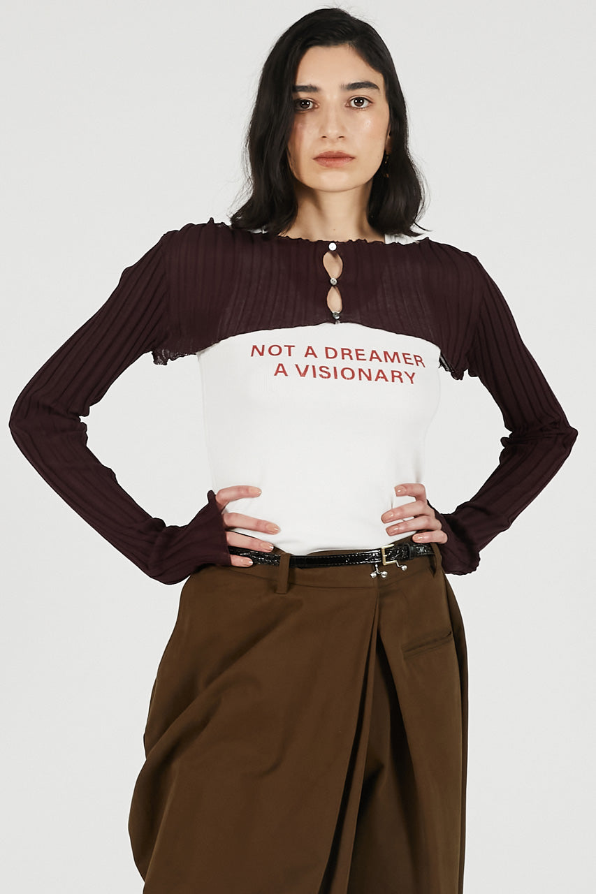 2WAY Sheer Rib Bolero - 26SUMMER