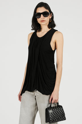Twist Shoulder Drape Top