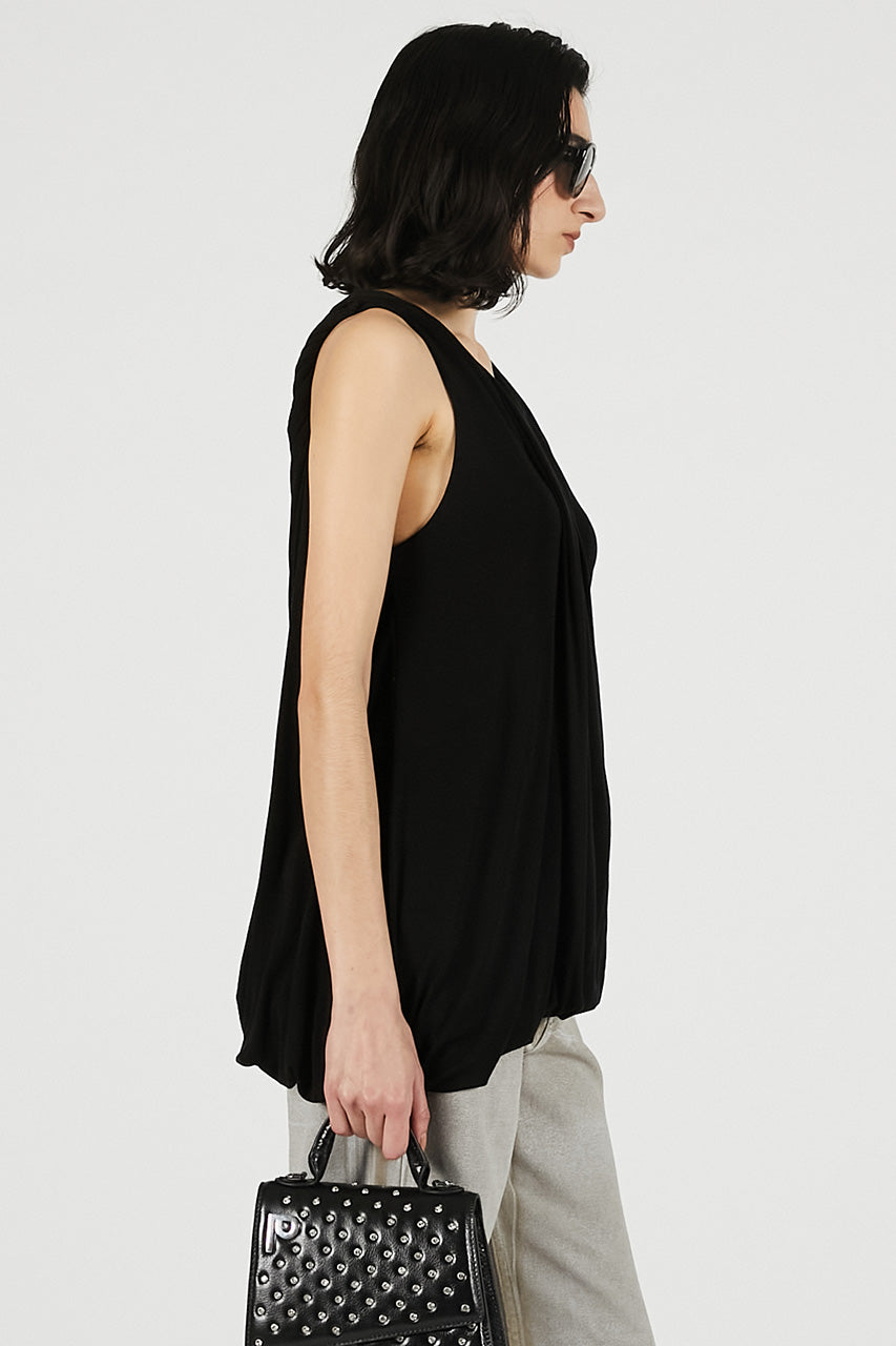 Twist Shoulder Drape Top