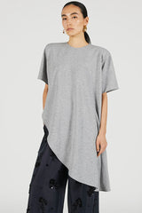 Shoulder Pad Asymmetrical Cape T-Shirt