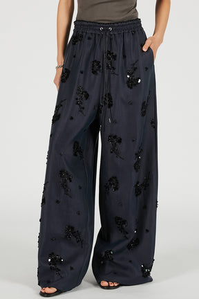 Embroidered Easy Pants - PRE ORDER