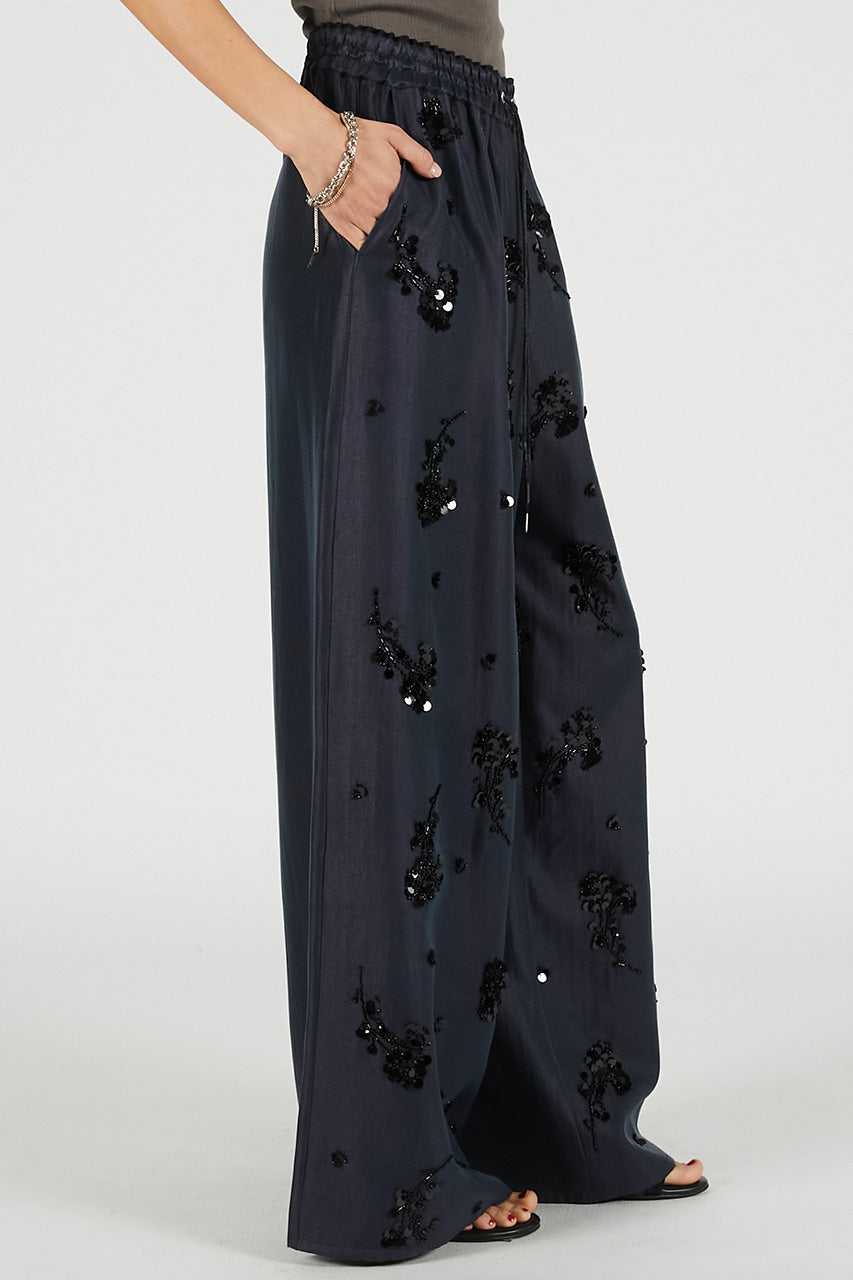 Embroidered Easy Pants - PRE ORDER